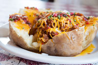Baked Potato with Chopped Beef